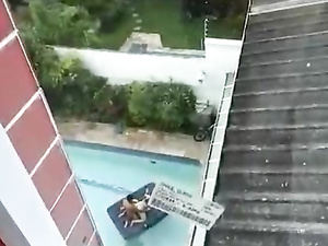 Caught Having Sex In The Pool